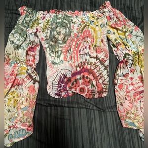 Floral Off-Shoulder Women's Top